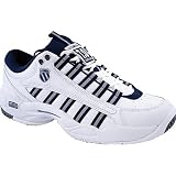 K-Swiss Men’s Ultrascendor Tennis Shoe,White/Navy/Silver,9.5 M