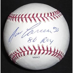 Jose Canseco Autographed MLB Baseball with ROY 86 Inscription by 