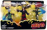 Buy Cheap   Naruto Mattel 3 Inch Series 2 Mini Figure 3 Pack Itachi vs. Sasuke & Kakashi (Sharingan Battle)