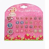 Strawberry Shortcake Fashion Accessories - Rings and Stick on Earrings