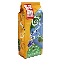 Equal Exchange Organic Coffee, Decaf, Whole Bean, 12-Ounce Bags (Pack of 3)