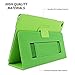 Snugg iPad Air 2 Case Smart Cover with Kick Stand & (Green Leather) for Apple iPad Air 2 (2014)