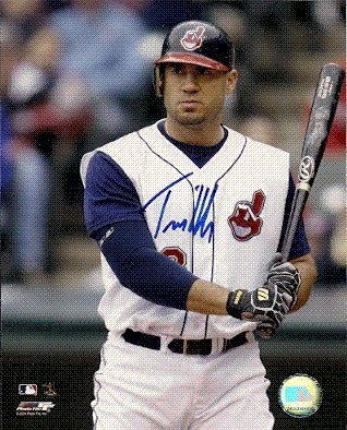 Travis Hafner Autographed/Hand Signed Cleveland Indians 8x10 Photo
