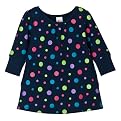 Newborn Girls' Circo&reg; Round Neck Pocket Dres - Navy