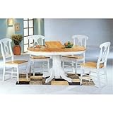 White Napoleon 5 Piece Dining Set By Coaster Furniture