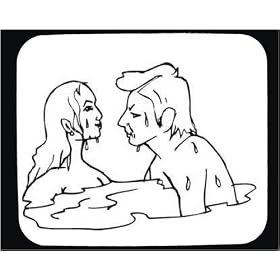 Mouse Pad with man, Hawaii, couple, "black and white", pool, Polynesia, woman, romance, lake, love, dripping, wet, swimming, romantic