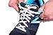 Just Solutions! Stretch Laces -White, Grey, Black (Elastic No Tie Shoelaces)