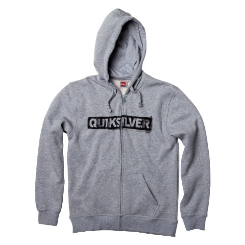 Quiksilver Herren Kapuzen Pullover Zip Logo, light grey heat, 60-62 (XXL), KMMSW951P