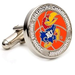 2008 Kansas Jayhawk Champ Cufflinks