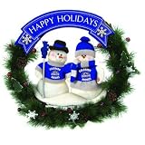 SC Sports 04776 Snowman Christmas Wreath - Colorado Rockies