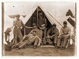Civil War Photo (M): 7th New York State Militia Camp Cameron D.C.