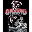 Atlanta Falcons Light Weight Fleece NFL Blanket (Grid Iron) (50"x60")