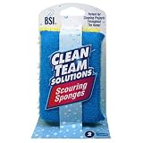 Clean Team Solutions Scouring Sponges, Six - 2 Count Packages (Pack of 3)