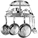 Range Kleen Wrought Iron 2-Shelf Pot Rack - Stainless Steel