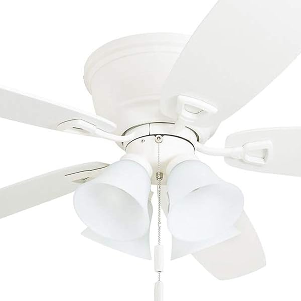 Honeywell 50520 Quick 2 Hang Hugger Ceiling Fan 52 Dimmable Led