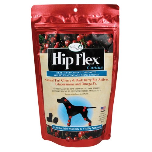 Overby Farm Hip Flex Dog Supplement, The Soft Chewable with a Kick 9.5 Ounce