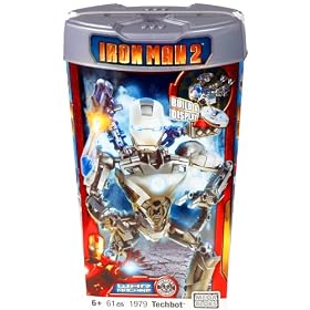 Mega Bloks 61pc Iron Man 2 War Machine 1979 Techbot New