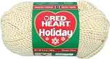 Red Heart Holiday Yarn: Aran & Gold Metallic