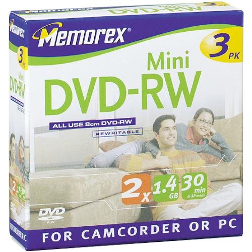 Memorex 30 min./1.4 GB Mini DVD-RW (3-Pack)