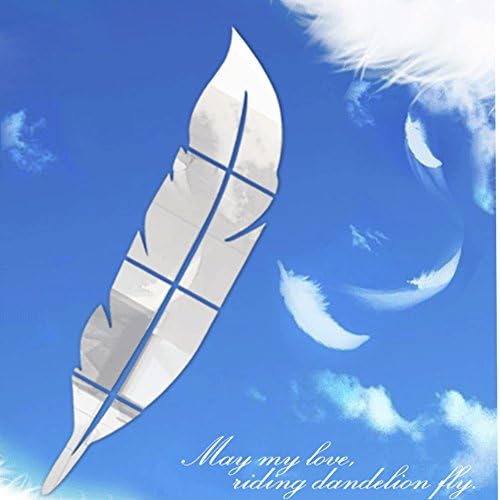 Haiqingor Mirror-dimensional Wall Stickers Wallpaper Wedding Room Decoration Entrance Restaurant Classroom Sofa Background Large House Feather Mirror Clock Decal