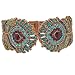 Kirks Folly By Josephine Wall Spirit of Flight Peacock Feather Cuff Bracelet (Goldtone)