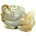 Good Luck Talisman Natural Agate Dragon Carving Gemstone Carving