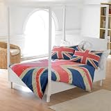 UNION JACK STYLE DOUBLE DUVET COVER SET