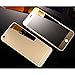 iPhone 6 (4.7 Inch Only) Screen Protector, Front+Back Mirror Tempered Glass Film Screen Protector Cover for iPhone 6 4.7 Inch [2-Pack][Crystal Clear]-Gold