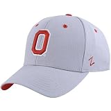 NCAA Zephyr Ohio State Buckeyes Ash DH Fitted Hat (7 1/4)