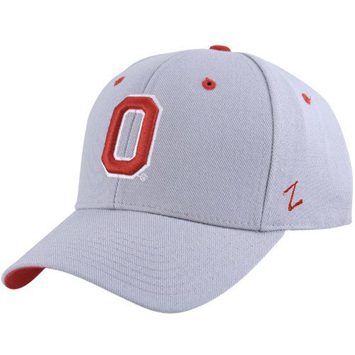 Zephyr Ohio State Buckeyes Ash DH Fitted Hat (7 1/4)