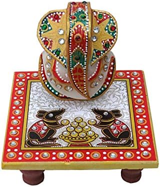 Pick Indiana Marble Chowki Ganesh