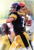Ben Roethlisberger (Throwing Football) Sports Poster Print- 11