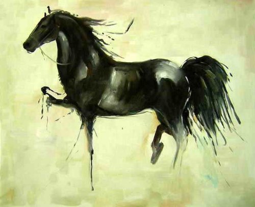 Michael Kohlhaas Horse Oil Painting on Canvas Hand Made Replica Finest Quality 24 X 36