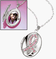 Avon Breast Cancer Crusade Locket Necklace