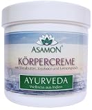 Produkt-Bild: K&Ouml;RPERCREME mit Sheabutter, Jojoba&ouml;l und Lemongras&ouml;l, AYURVEDA Wellness aus Indien, f&uuml;r alle Hauttypen geeignet, Nach dem Bad oder der Dusche gleichm&auml;&szlig;ig auftragen und sanft einmassieren 250ml Dose mit Alufolie versiegelt, Haltbarkeit nach &Ouml;ffnung: 12 Monate, GP 100ml/2,36Euro