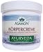 Produkt-Bild: K&Ouml;RPERCREME mit Sheabutter, Jojoba&ouml;l und Lemongras&ouml;l, AYURVEDA Wellness aus Indien, f&uuml;r alle Hauttypen geeignet, Nach dem Bad oder der Dusche gleichm&auml;&szlig;ig auftragen und sanft einmassieren 250ml Dose mit Alufolie versiegelt, Haltbarkeit nach &Ouml;ffnung: 12 Monate, GP 100ml/2,36Euro