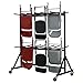 Flash Furniture Pryor Commercial Hanging Folding Chair Truck with Powder Coated Welded Steel Frame