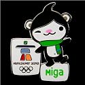 2010 Winter Olympics Miga Collectible Pin