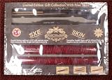 New Corioliss Black Sxe Skin 1 Dual Voltage Tourmaline Ceramic Flat Iron with Extra Red Leopard Skin
