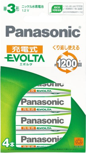 Panasonic EVOLTA 充電式エボルタ ニッケル水素電池 単3 ( 4本入) ブリスター HHR-3MRS/4B