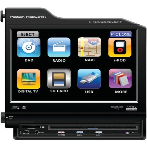 New Excellent Performance (POWER ACOUSTIK) PTID 8300NR 8.3 NAV READY IN DASH TOUCHSREEN TFT/LCD MONITOR WITH DVD (12 VOLT-VIDEO) High Quality