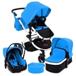 BABY VIVO 3en1 poussette TINY RACER X...