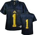 Michigan Wolverines Youth -No. 1- Replica Chase Football Jersey