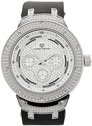 Super Techno Mens Diamond Watch (0.10 Ct.tw.) - M6262
