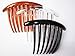 3 FRENCH TWIST HAIR COMB 7 TOOTH IT DELUXE MIX COLER.