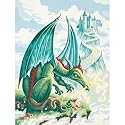 Paint By Number 9 Inch X12 Inch -Dragon Land