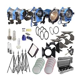 Arri Softbank IV Plus 5 Light Kit, 120V AC, 2-150W Frensels, 1- 300W Fresnel, 1- 650W Fresnel, 24 x 32 inch Softbox