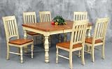 Lifestyle California 19 Series Fallbrook Rectangular Table Dining Set with Slat Back Chairs