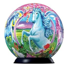 Unicorns 96 pc puzzle ball by Ravensburger