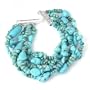 Bling Jewelry Sterling Silver Turquoise Five-strand Bracelet [Jewelry]